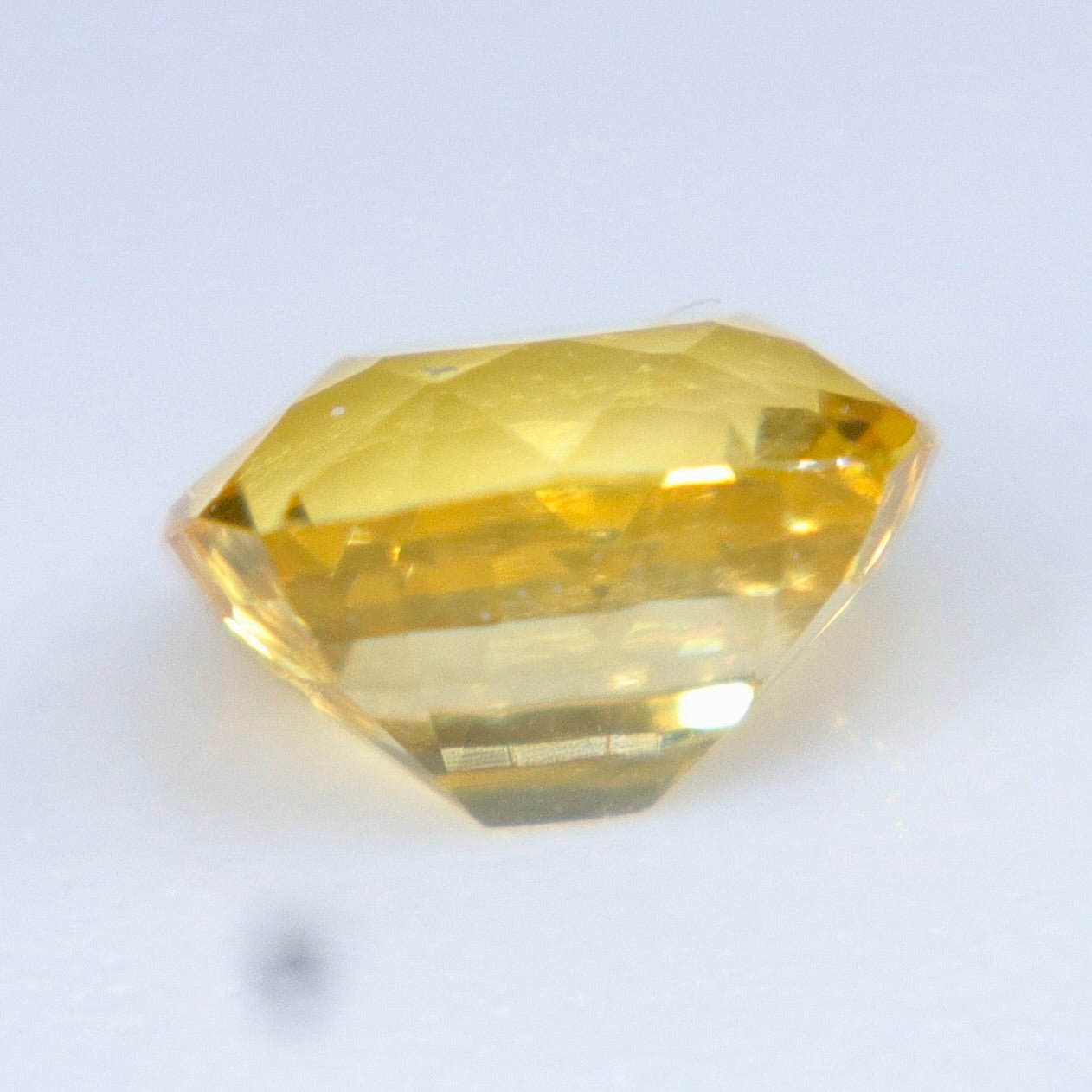 Natural Yellow Sapphire 0.33 Carat – Cushion Cut Unheated Ceylon Gemstone - Sapphirepal