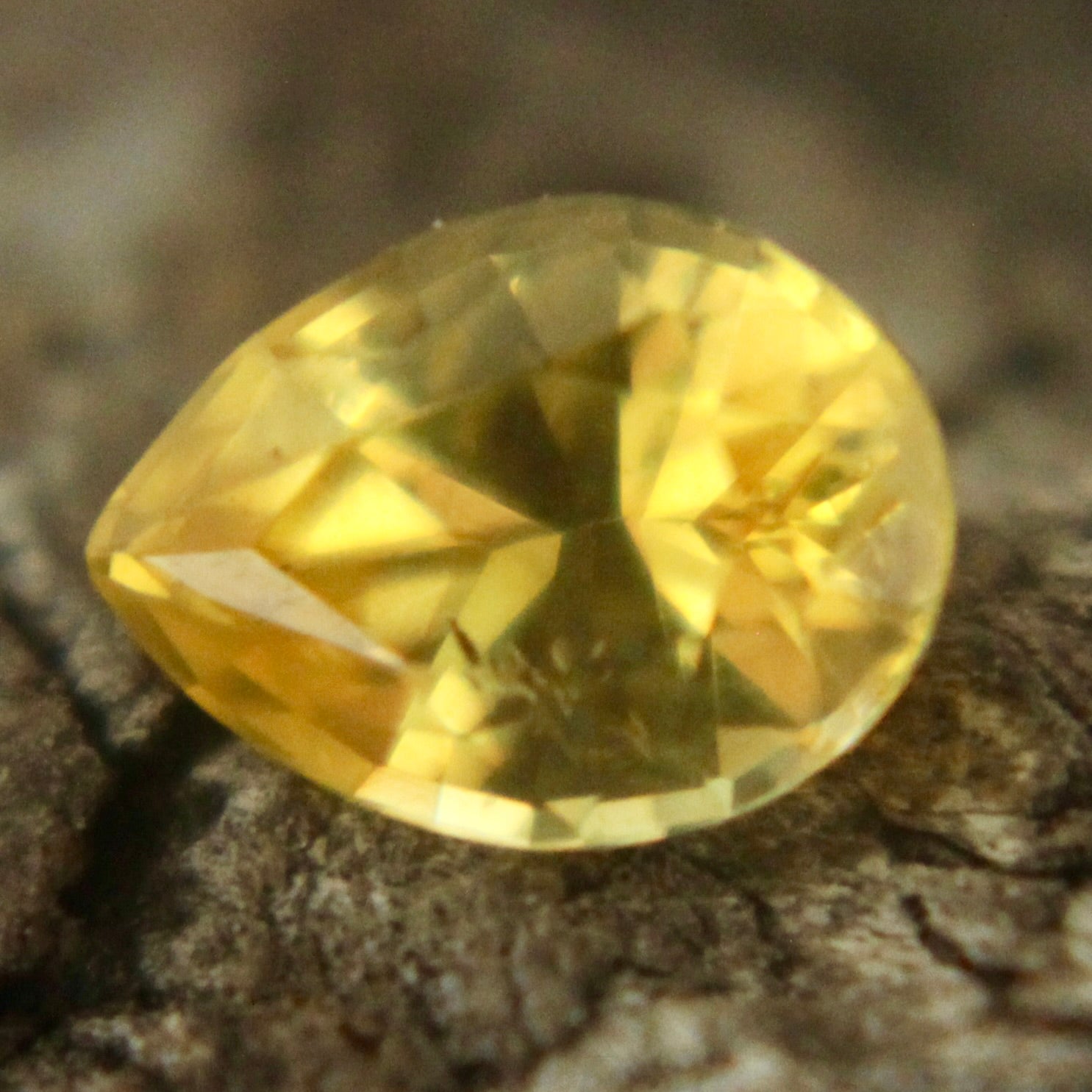 Natural Yellow Sapphire – 0.37 Carat | Pear Cut - Sapphirepal