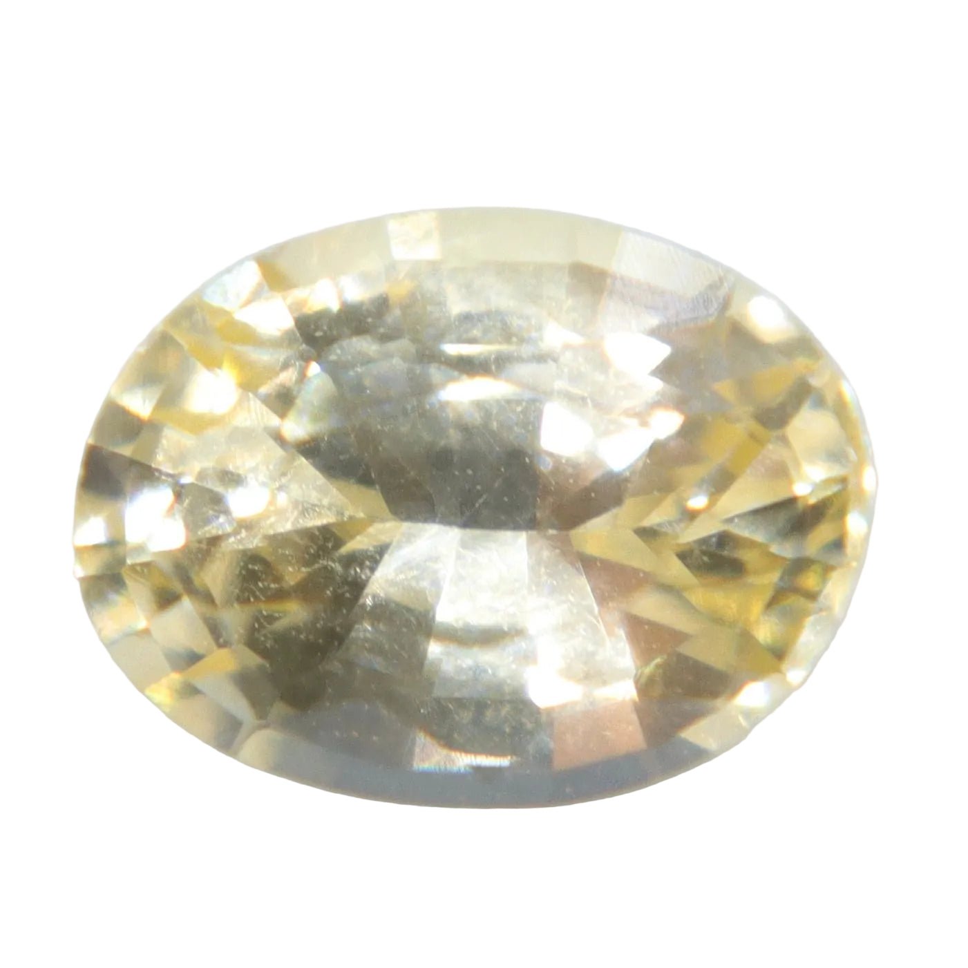 Natural Yellow Sapphire 0.55 Carat – Unheated Oval Cut VVS Ceylon Gemstone - Sapphirepal