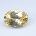 Natural Yellow Sapphire 0.55 Carat – Unheated Oval Cut VVS Ceylon Gemstone - Sapphirepal