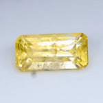 Natural Yellow Sapphire 0.57 Carat – Emerald Cut Unheated Ceylon Gemstone - Sapphirepal