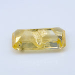 Natural Yellow Sapphire 0.57 Carat – Emerald Cut Unheated Ceylon Gemstone - Sapphirepal