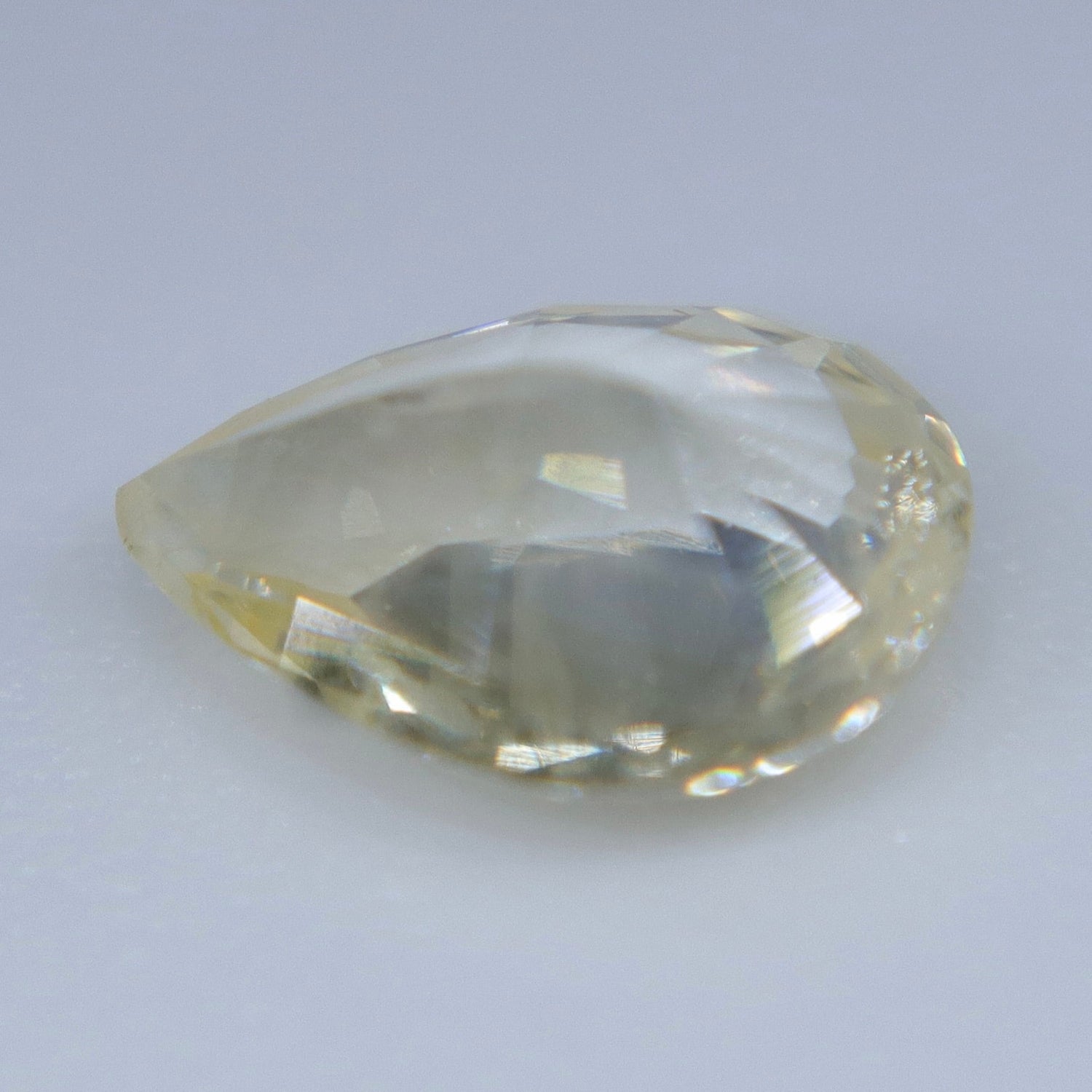 Natural Yellow Sapphire 0.68 Carat – Unheated Pear Cut Ceylon Gemstone - Sapphirepal