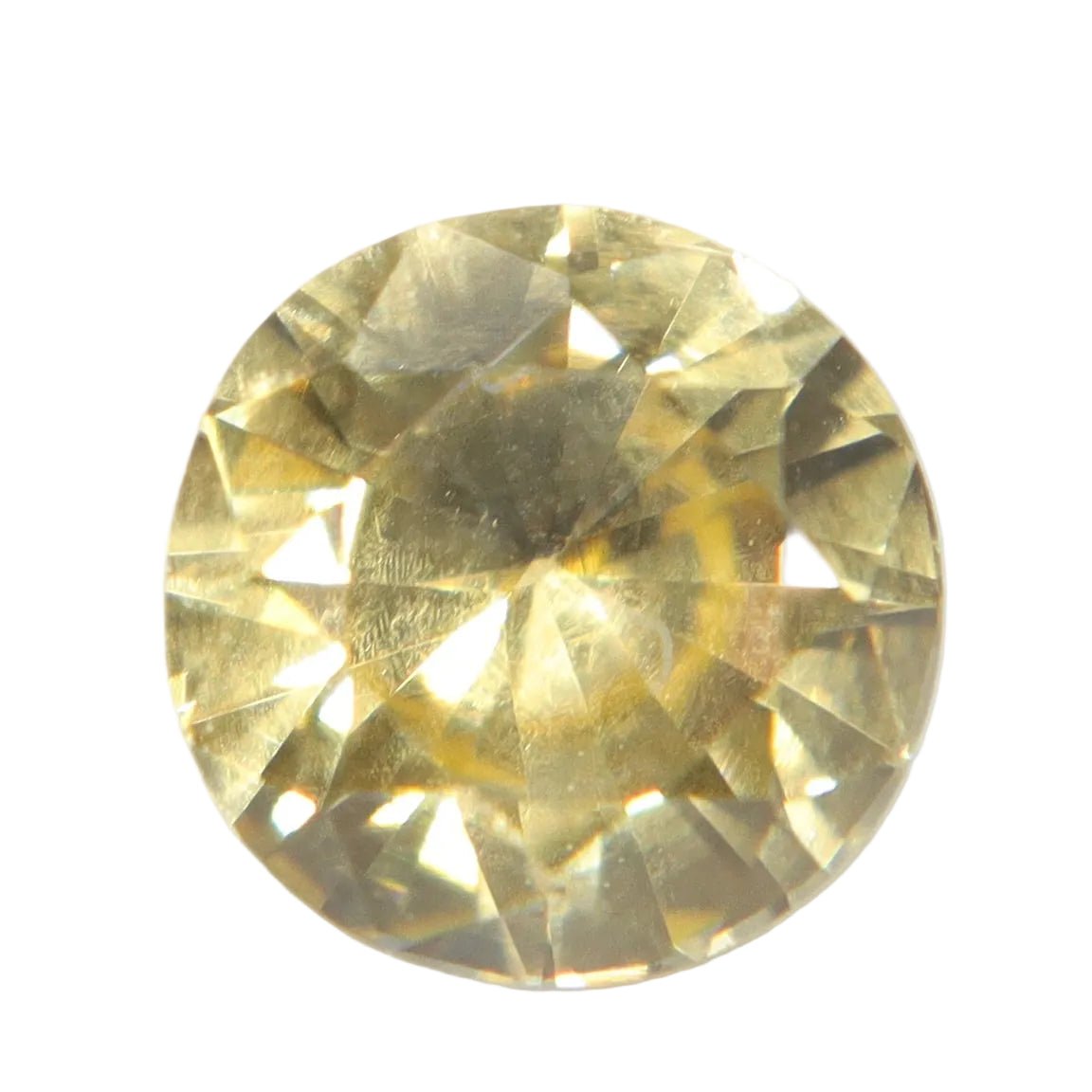 Natural Yellow Sapphire – 0.90 Carat Unheated Ceylon Round (VS Clarity) - Sapphirepal