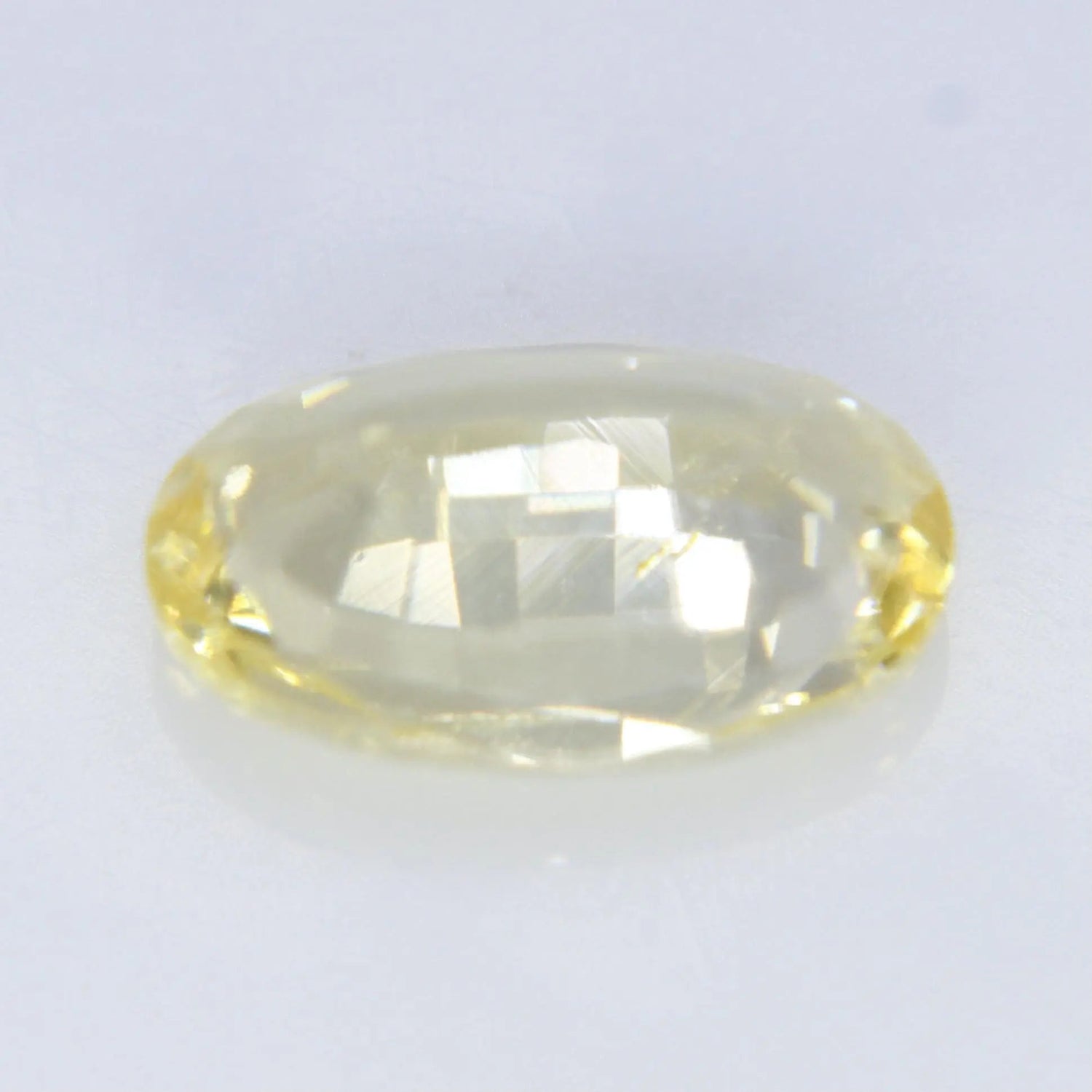 Oval yellow sapphire VS clarity untreated Sri Lanka gemstone