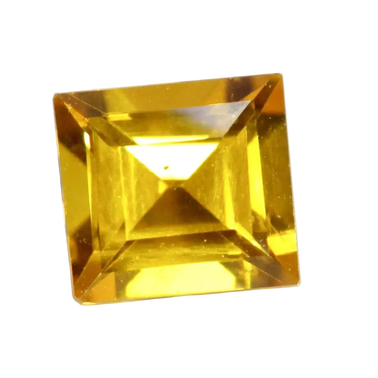 Natural yellow sapphire 0.38 carat cushion cut loose gemstone from Ceylon by Sapphire Pal