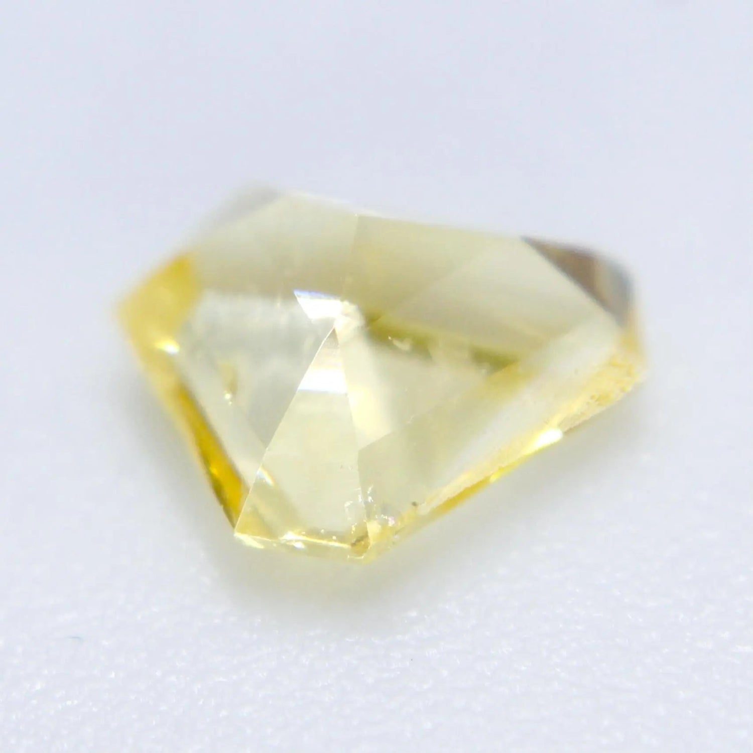 Freeform yellow sapphire gemstone for custom jewelry design
