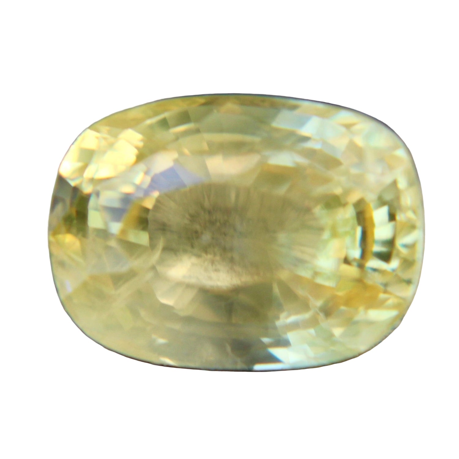 1.90ct natural yellow sapphire cushion cut Ceylon gemstone loose stone
