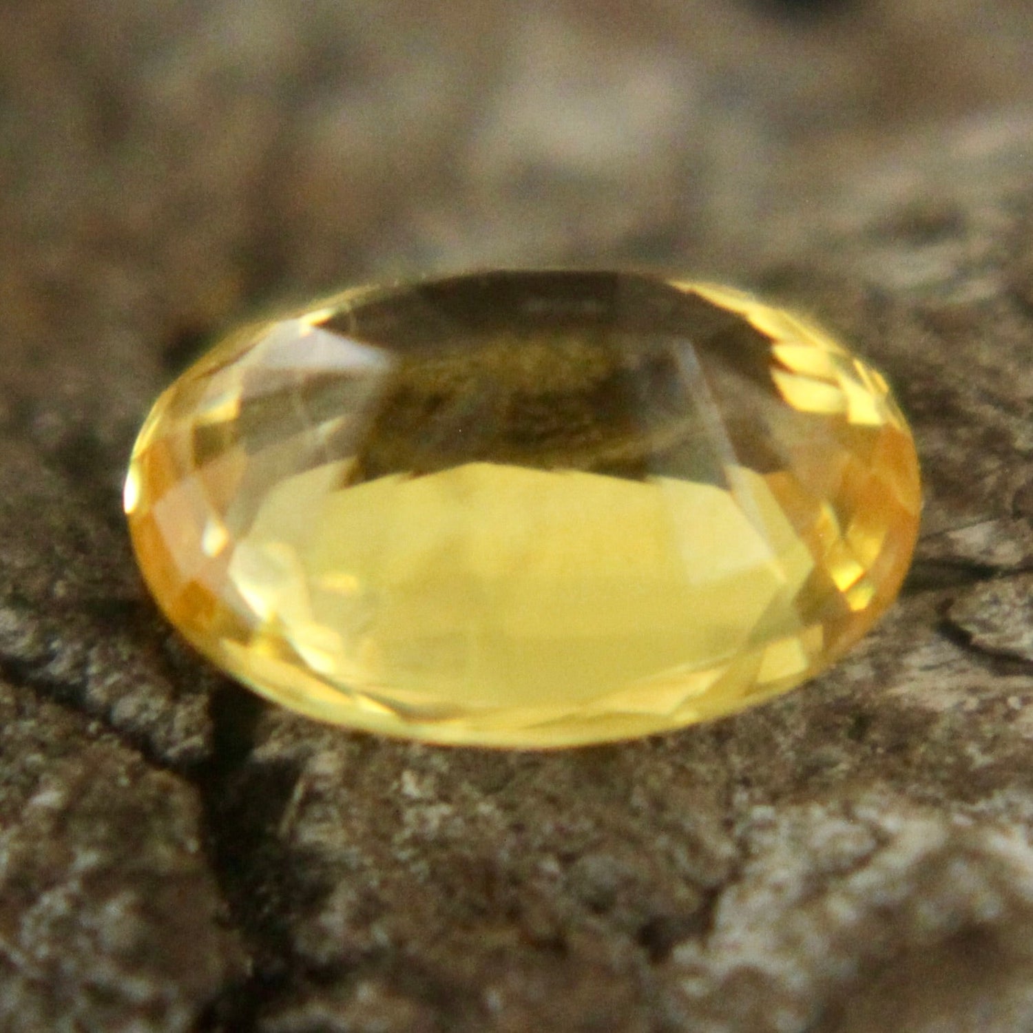 Oval cut yellow sapphire 0.42 carat loose gemstone for fine jewelry rings