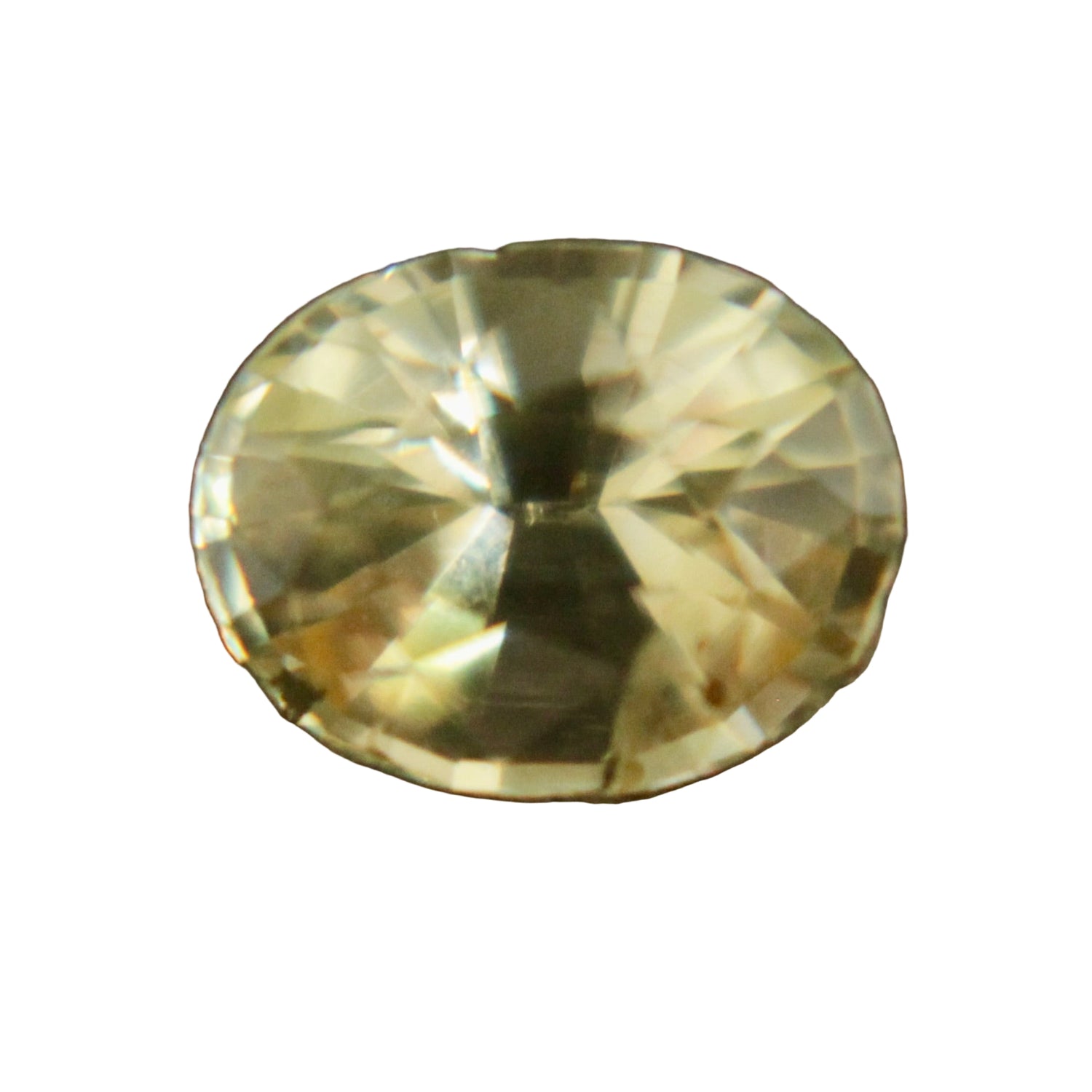 Matching natural yellow sapphire pair, oval cut, 0.50 tcw, SI clarity