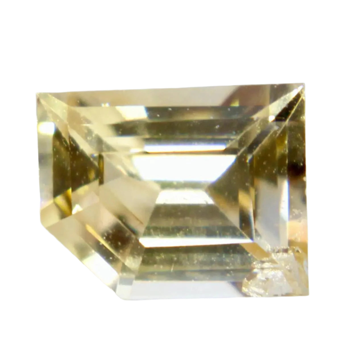0.45 Carat Natural Yellow Sapphire – Freeform Cut Heated Yellow Gemstone from Ceylon