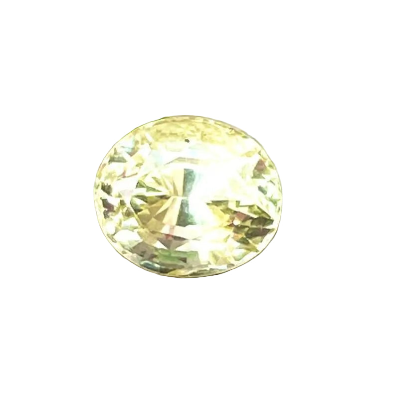 1.10ct natural yellow sapphire oval, unheated untreated Ceylon gemstone