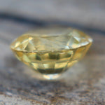 VS round yellow sapphire for engagement ring