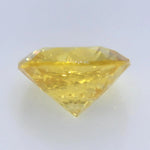 Faceted Round Cut Ceylon Sapphire 0.71 Carat Bright Yellow Gem