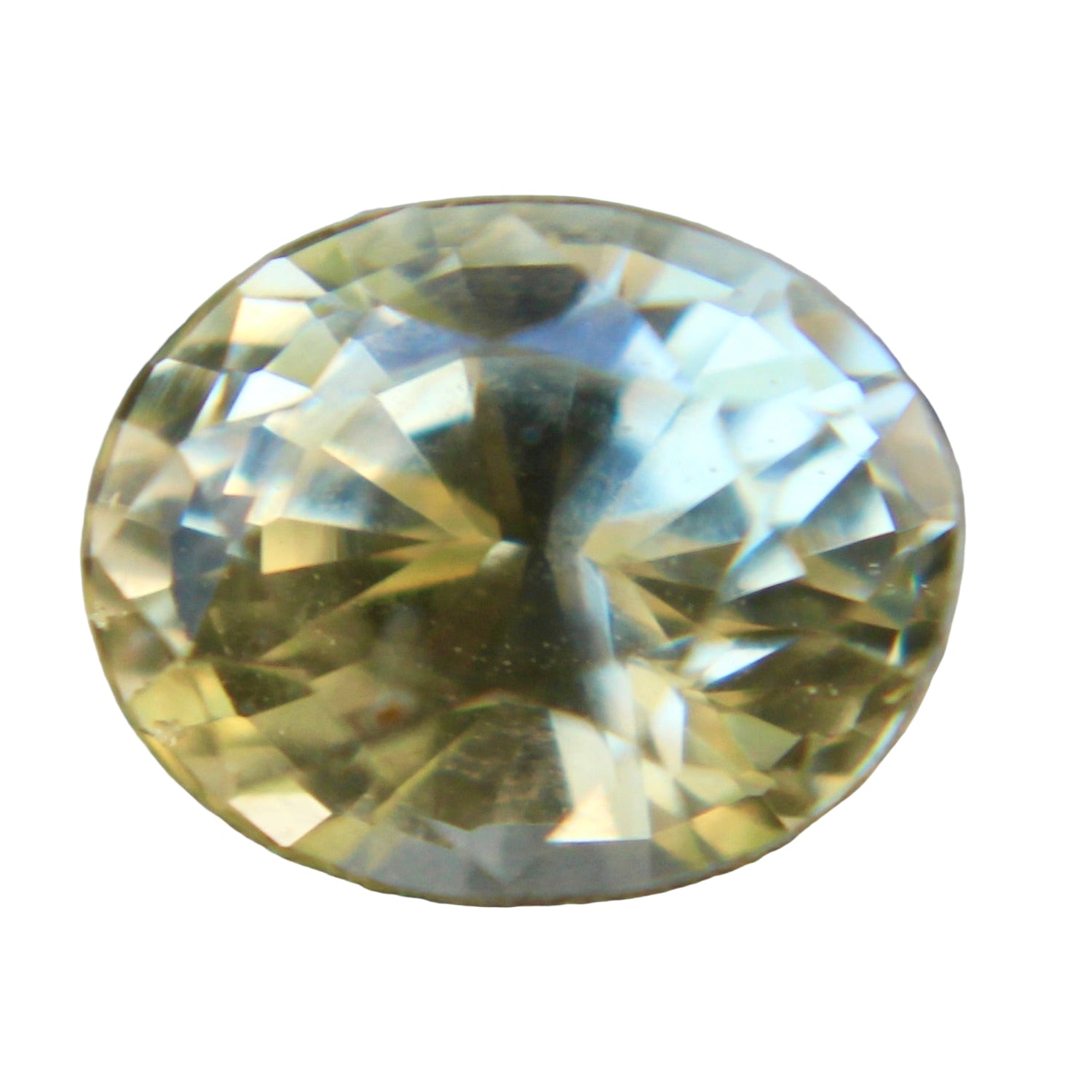 1.13 ct natural yellow sapphire, Ceylon origin, oval 6.27 × 5.14 × 4.00 mm, VS clarity