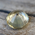 Unheated yellow sapphire 5.50×5.50×3.50 mm – side profile