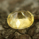 Loose oval yellow sapphire for engagement ring