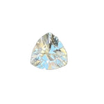Natural yellow champagne sapphire 0.85ct trillion cut, unheated untreated Ceylon stone