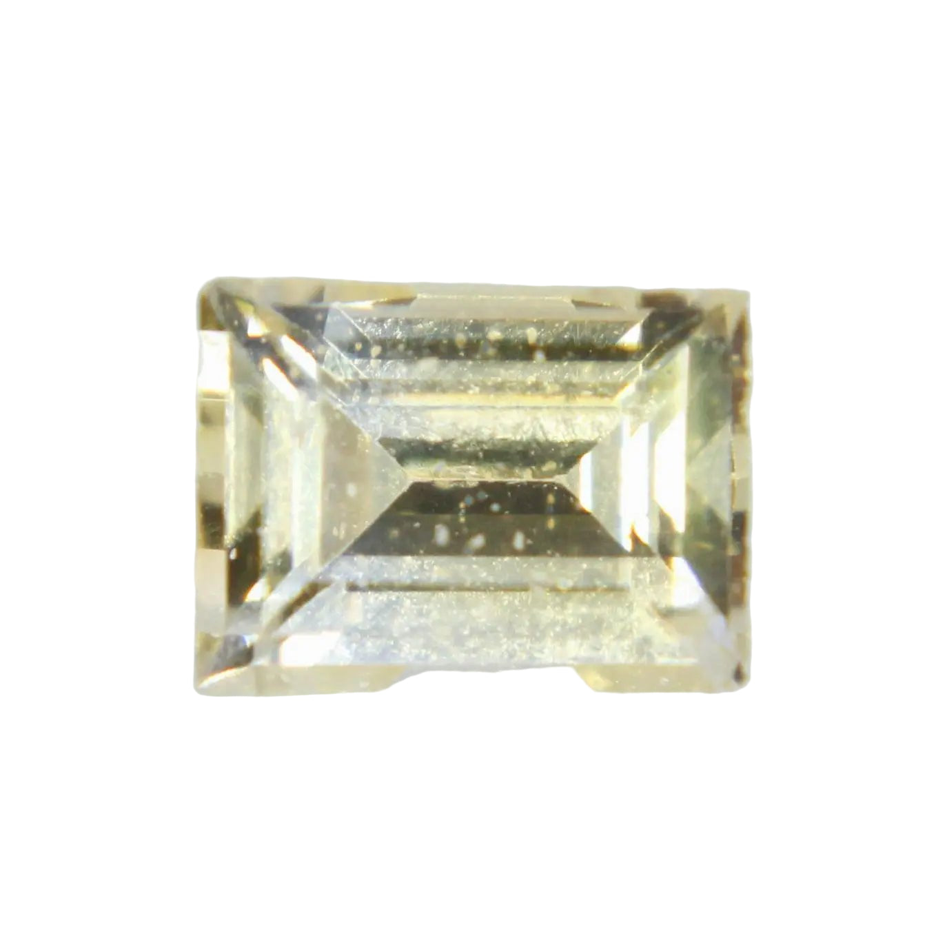 0.25 ct natural yellow sapphire, Ceylon origin, cushion cut 4.00 × 2.96 × 2.00 mm, heated, SI clarity
