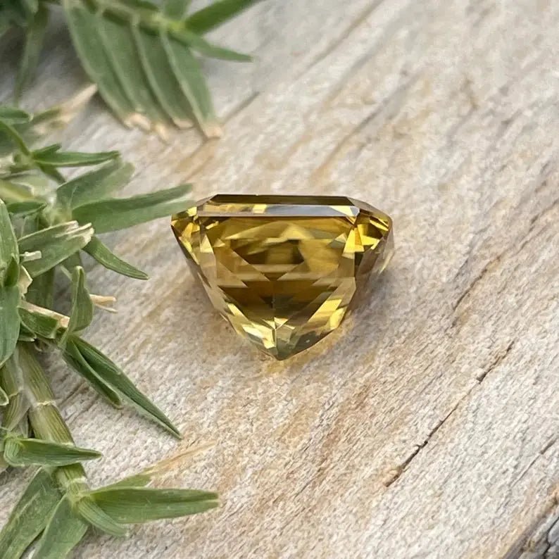 Natural Yellow Zircon – 5.37 Carat Emerald Cut | Ceylon Gemstone - Sapphirepal