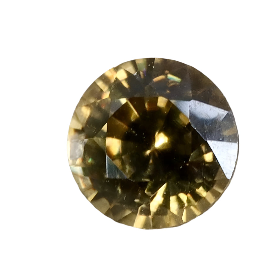 Natural Yellow Zircon Gemstone | 1.57 Carat Round Cut | Ceylon Origin | Loose VS Clarity Yellow Zircon | Sapphire Pal Australia