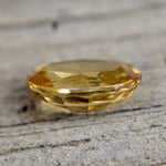 Loose natural yellow zircon with vivid fire, shipped from Australia