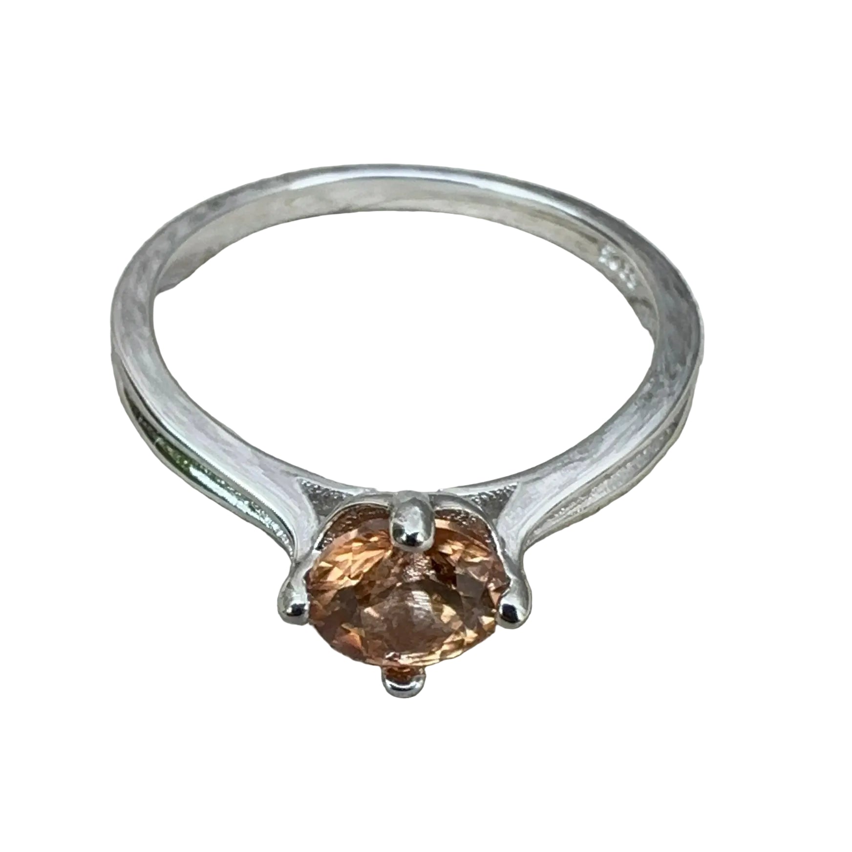 Ceylon natural zircon ring 0.90 carat, sizes 5–7, gift boxed for special occasions