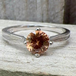 Natural Zircon Silver Ring - Sapphirepal