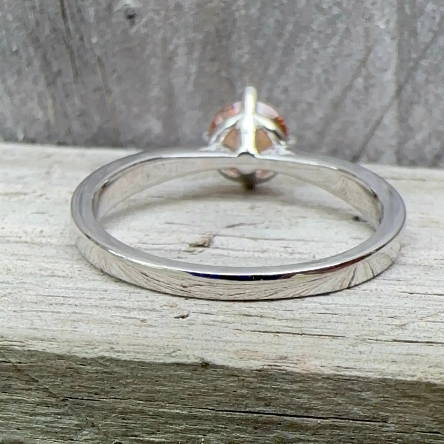 Natural Zircon Silver Ring - Sapphirepal