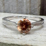 Natural Zircon Silver Ring - Sapphirepal