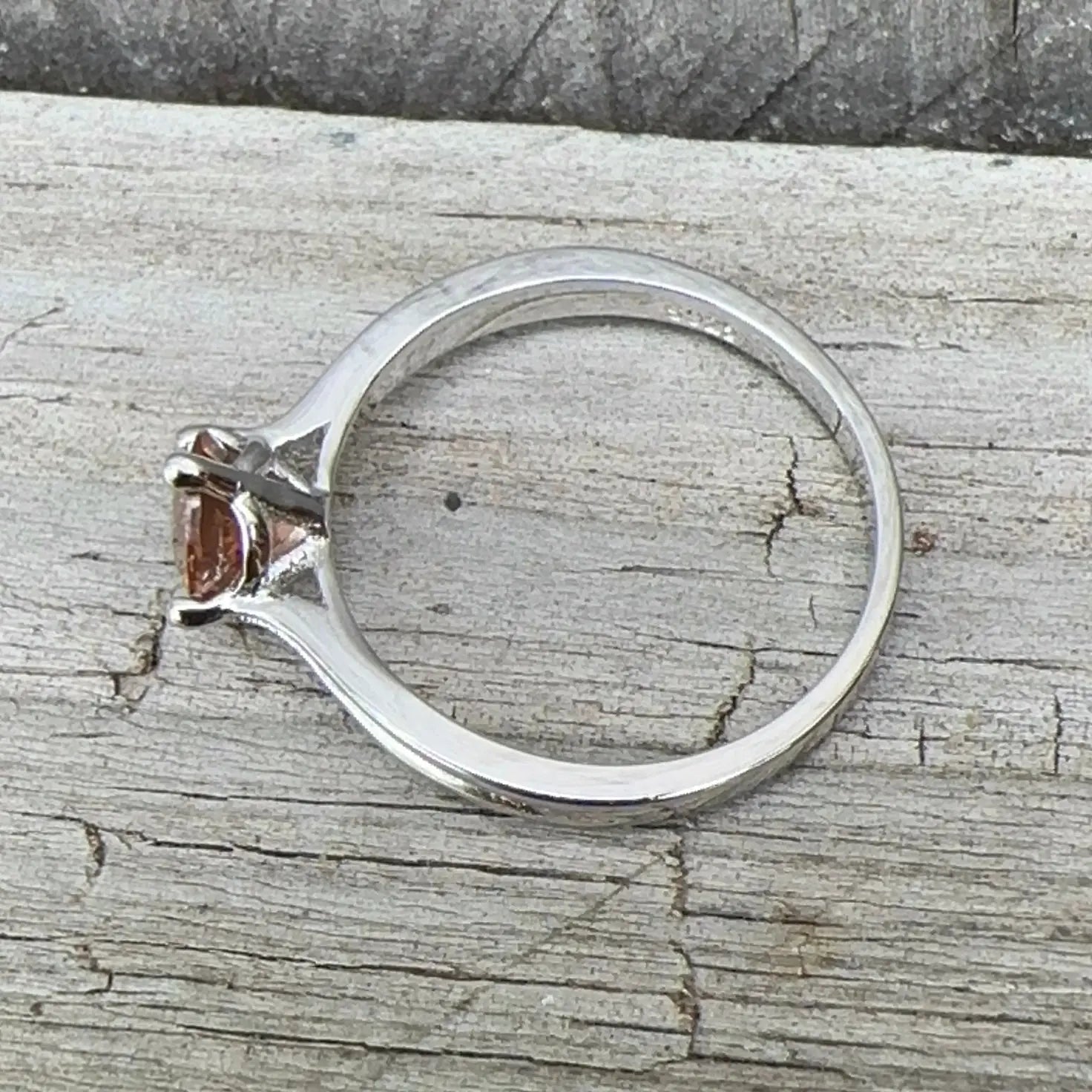 Natural Zircon Silver Ring - Sapphirepal