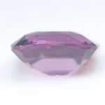 Pinkish purple cushion-cut spinel measuring 8.86 by 7.47 mm