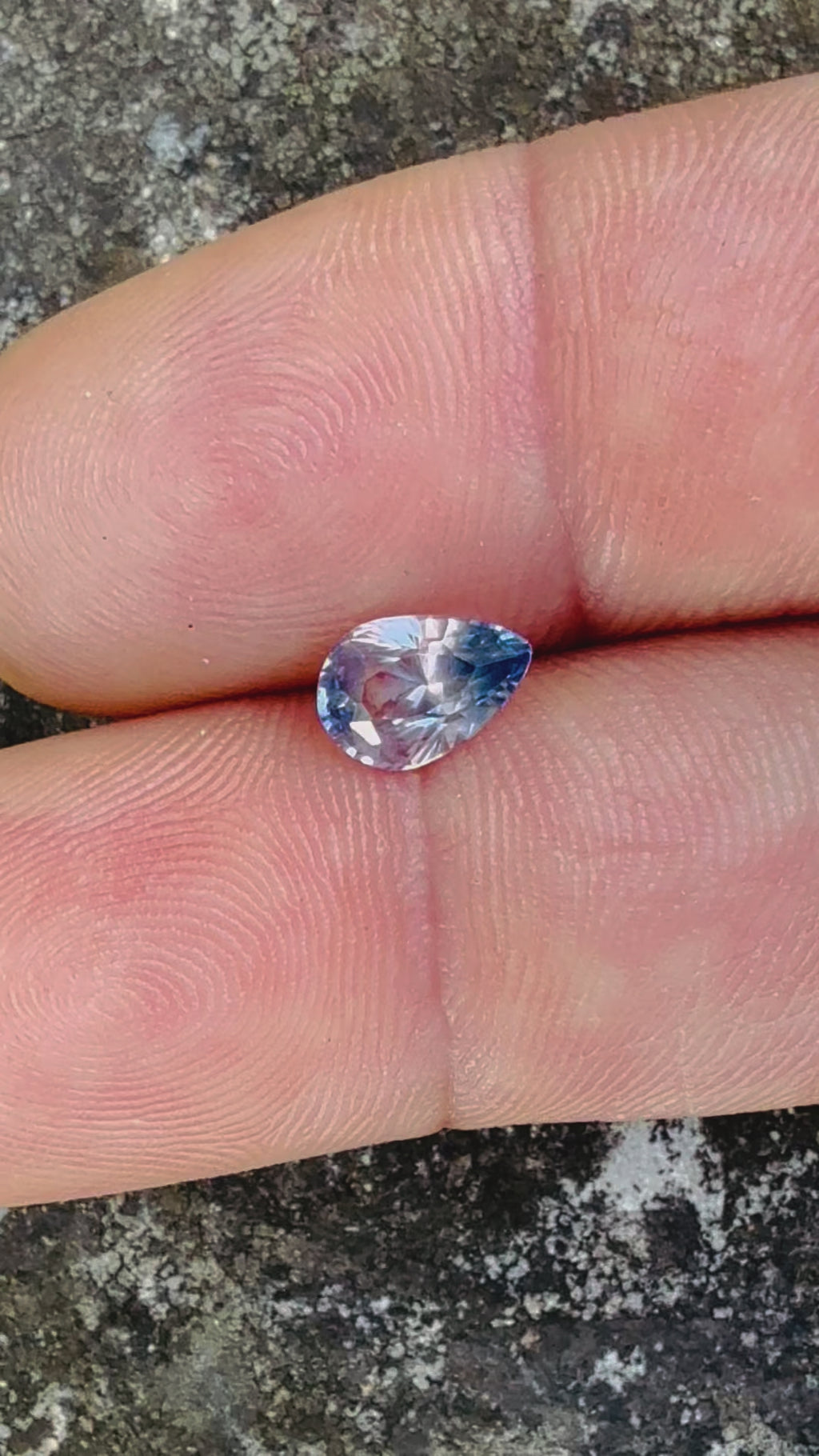 Natural Blue Pink Sapphire – 1.56 Carats (Pear Cut, Unheated)