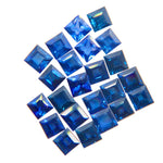 Royal Blue Ceylon Sapphires – 4.70ct Matched Set (Princess Cut 3.00 mm, VS–VVS) - Sapphirepal