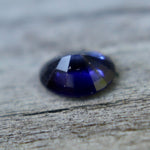 Royal blue sapphire oval cut with VS clarity