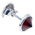 Silver Lapel Pin – 2.86ct Natural Garnet (Round, Ceylon, VS, Untreated) - Sapphirepal