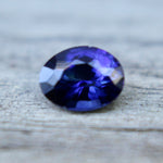 Small blue sapphire for ring pendant or earring design