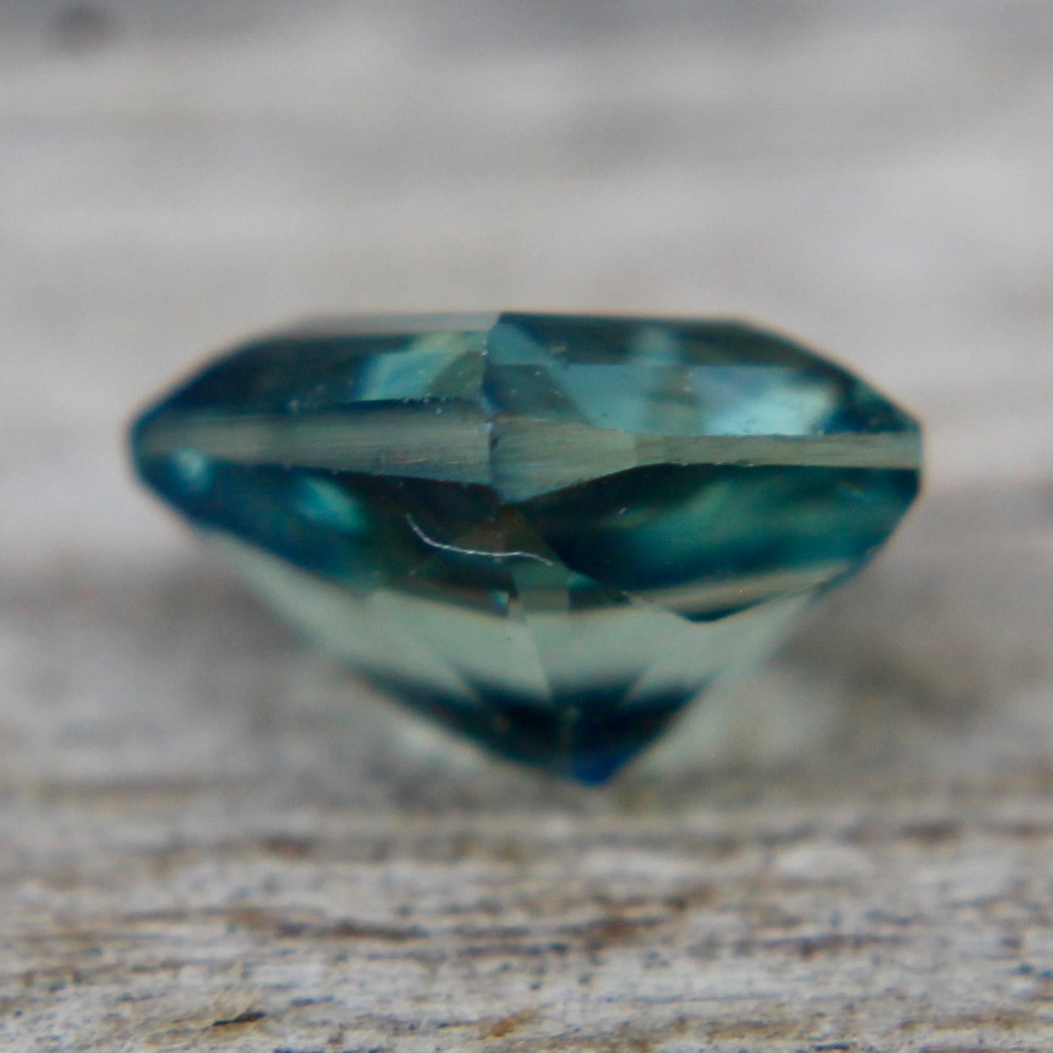 Unheated blue green sapphire 0.94 carat loose gemstone with natural color