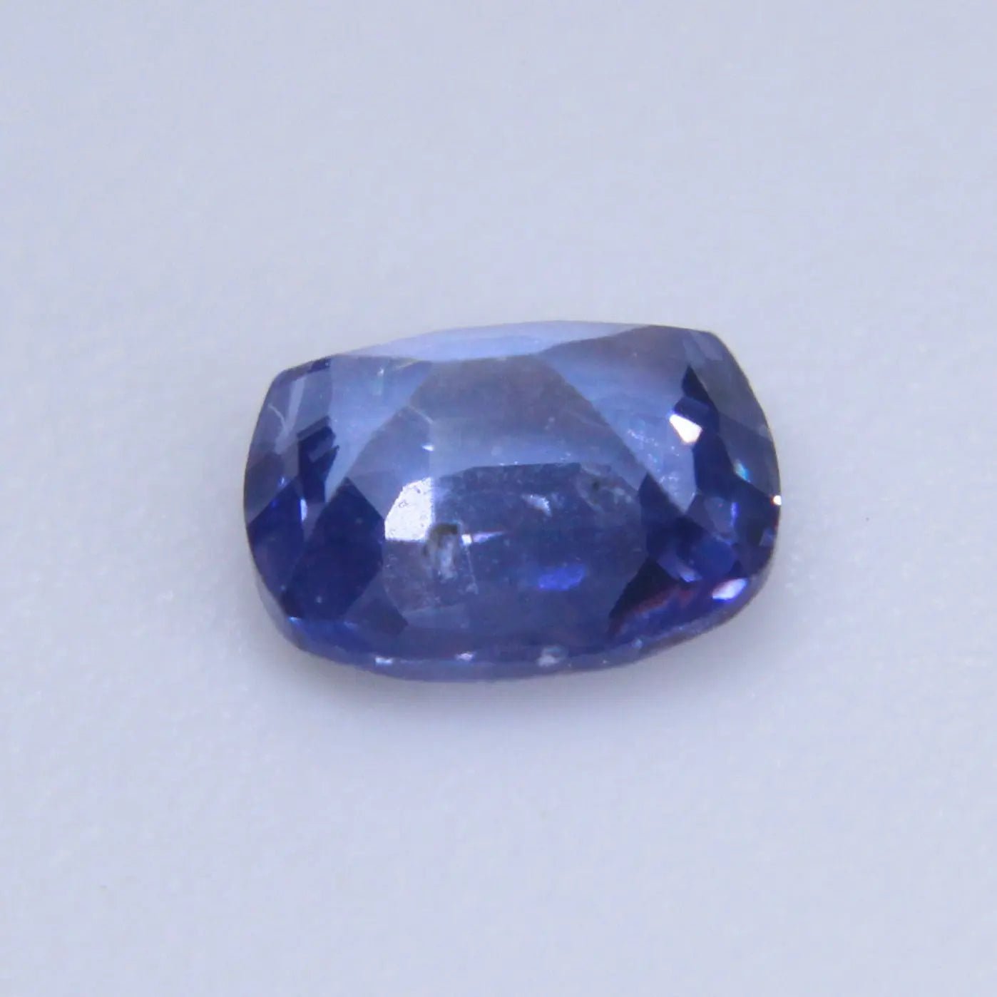 Unheated blue sapphire cushion cut from Ceylon
