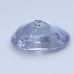 Unheated lavender Ceylon sapphire weighing 2.98 carats with natural inclusions