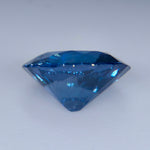 Angled view of the untreated 1.35 carat Ceylon cobalt blue spinel