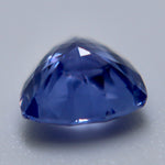 Untreated Ceylon purple sapphire showing trillion-cut facets