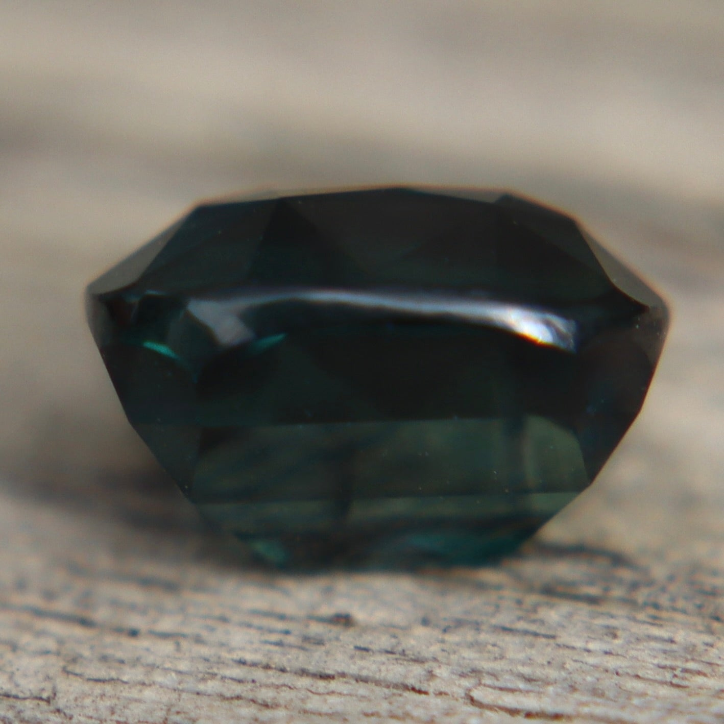 Natural untreated teal sapphire for bespoke engagement ring design