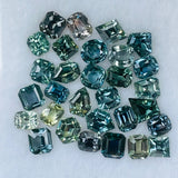 Natural Blue Green Sapphires Parcel