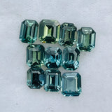 Natural Blue Green Sapphires Set