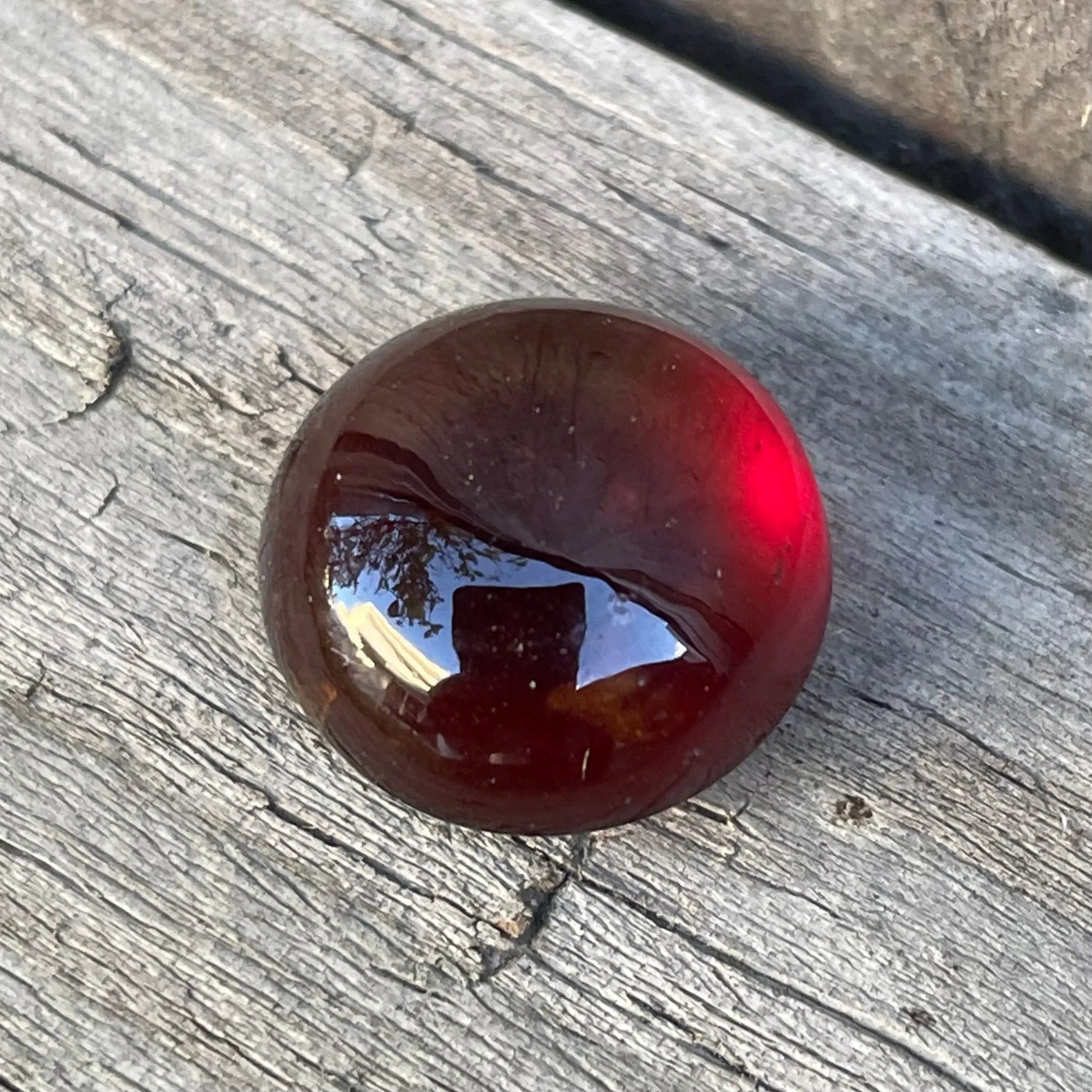 Natural Hessonite Garnet Stone gems-756e
