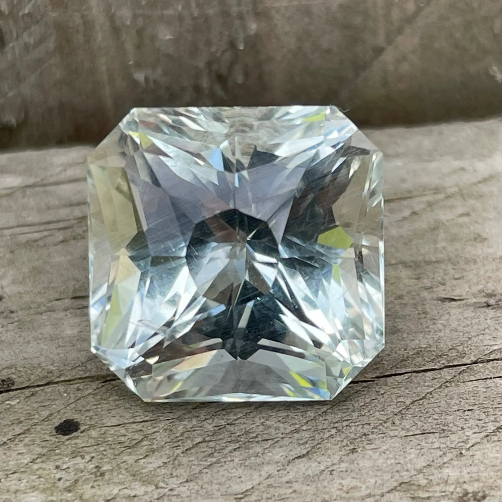 Natural White Beryl Carat – Octagon Cut Gemstone from Ceylon